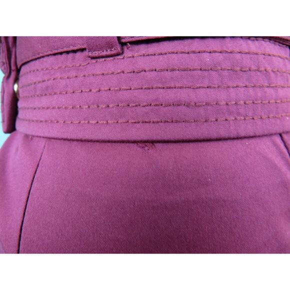 NEW GUCCI WINE COTTON KIMONO SLEEVE BUTTON BELTED MIDI DRESS 38 2 ITALY - Picture 11 of 12